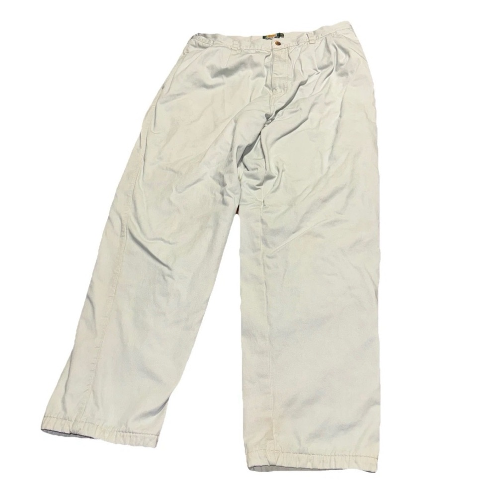 Cabela's Outdoor Gear Red flannel lined pants men 38-REG 100% Cotton Flawed